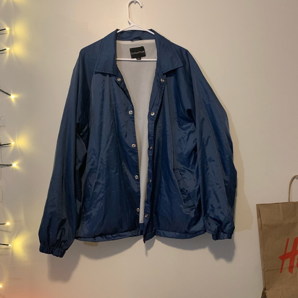 Blue Windbreaker
